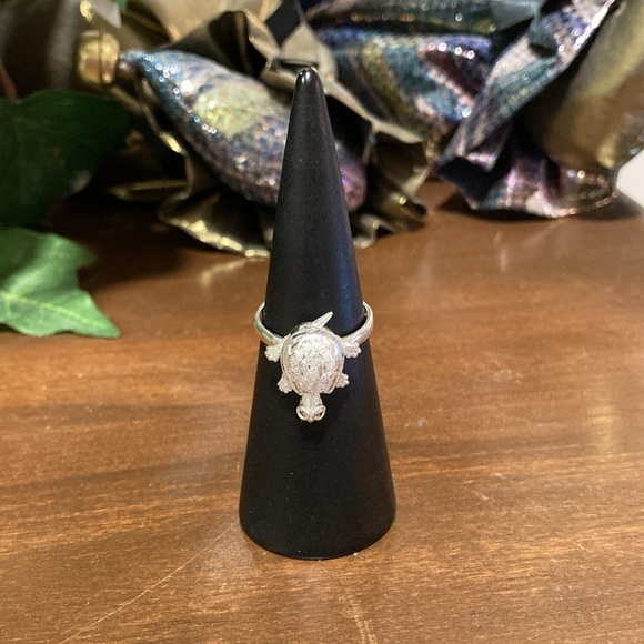 NWOT - Mexican Silver Moveable Turtle Ring - Size 7.5 - Picture 4 of 9